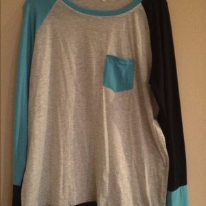 NWOT Color Block Top